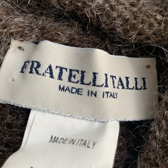 Fratellitalli infinity, neck, gator, scarf brown wool, mohair, acrylic blend - Picture 3 of 7